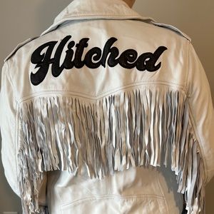 Hitched Bridal Leather Fringe Jacket